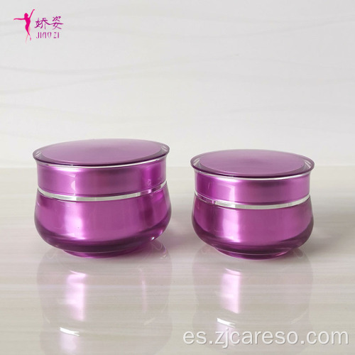 Tarro poner crema con tapa acrílica cosmética Tarro poner crema facial